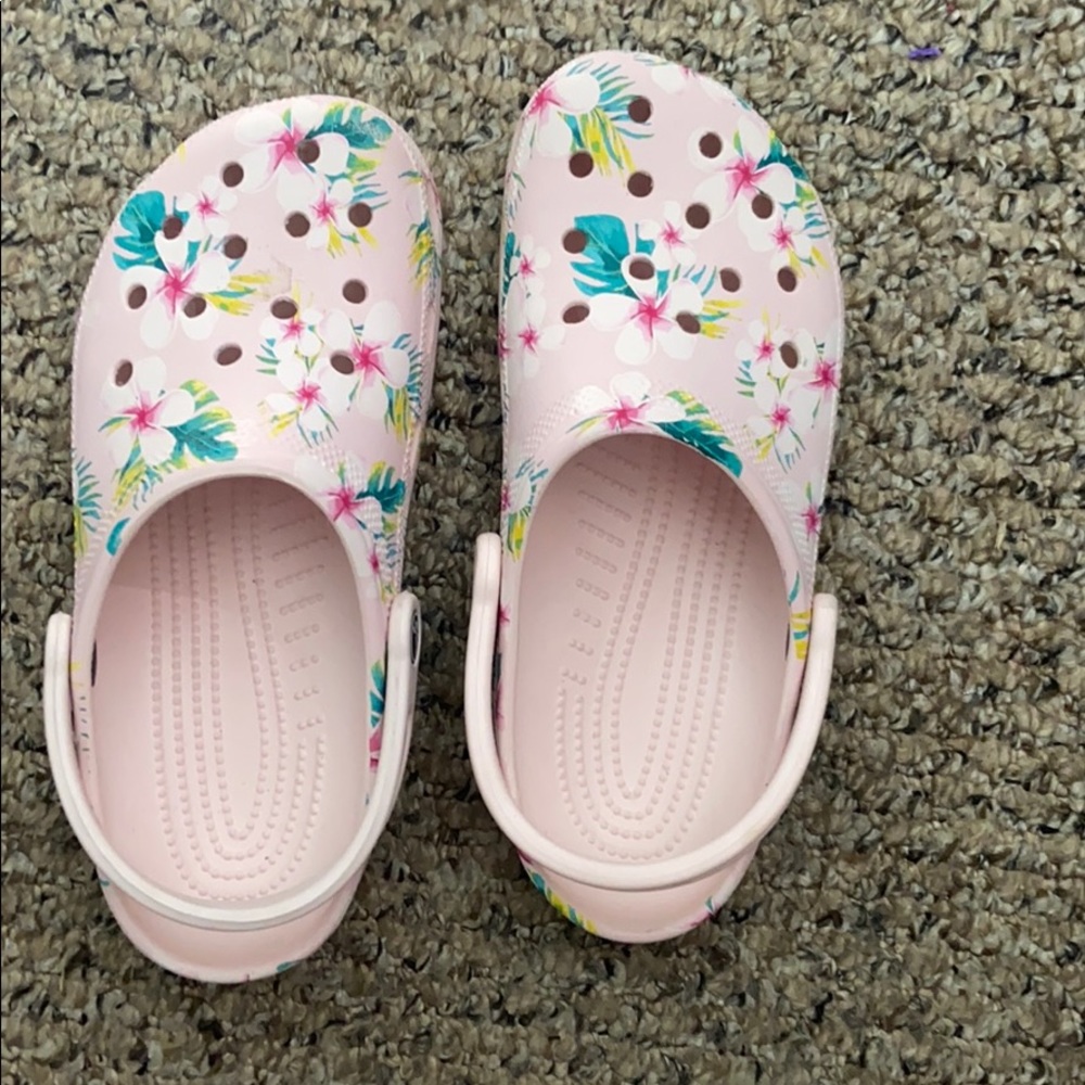 Floral crocs